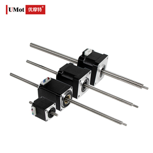 UMOT yüksek hızlı Mini kurşun vida ile Anti boşluk fındık Nema8 11 14 17 23 olmayan esir hibrid lineer tekleyerek çalışan Motor 3D yazıcı için - Product Image 1