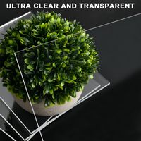 Plaque acrylique PMMA coulée sur mesure 3mm 5mm 10mm 30mm 50mm, transparente ou colorée, pour découpe laser, signalétique LED, décoration d'aquarium