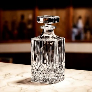 Carafe à whisky vintage en verre <span class=keywords><strong>cristal</strong></span> avec couvercle et distributeur pour whisky, brandy, vodka, bourbon - Product Image 5