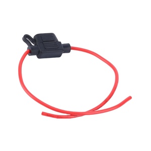 WELFNOBL <span class=keywords><strong>Haute</strong></span> <span class=keywords><strong>Qualité</strong></span> Auto Noir 2-40A 32V Mini Cuivre Rouge Fils Bateau Voiture Camion En Ligne Étanche Porte-Fusible <span class=keywords><strong>Lame</strong></span> Fusibles Clip - Product Image 6
