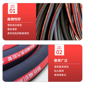 Tuyau en caoutchouc EPDM tressé en acier résistant aux hautes pressions et aux hautes températures, tuyau à vapeur résistant à la chaleur - Product Image 5