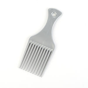 Logo personalizzato in plastica per capelli con pettine Afro da uomo nero pettine da barbiere pettine a testa larga - Product Image 3