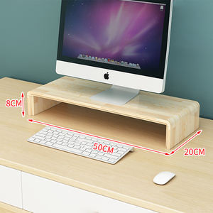 DIY <span class=keywords><strong>escritorio</strong></span> madera Monitor Riser soporte estante w/ 3 cajón teclado organizador de almacenamiento <span class=keywords><strong>para</strong></span> el ordenador portátil de <span class=keywords><strong>escritorio</strong></span> iMac respetuoso del medio ambiente - Product Image 3