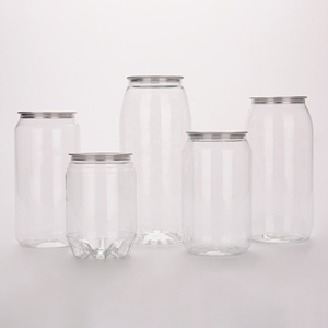 Empty Cold Drink Soft Carbonated Beverage Bottle PET Bubble Soda Water Bottle with Easy Open Lids Clear Plastic Soft Drink Can