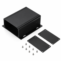 Boîtier en aluminium extrudé 96*39mm à ailettes latérales, corps plat, 4 emplacements de montage, boîtier coulissant pour PCB, longueur personnalisable, boîte de contrôle IP54