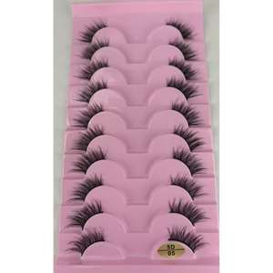 <span class=keywords><strong>Faux</strong></span> <span class=keywords><strong>cils</strong></span> en bande complète à ondulation profonde, marque privée, vente en gros à prix d'usine, avec bande en coton plastique - Product Image 1