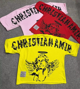 เสื้อยืดผ้าฝ้ายพิมพ์ลายโลโก้ตามสั่งแบบมีตราสินค้า DTF โลโก้ส่วนตัวกล่องขนาดใหญ่เข้ารูปแบบแห้งคุณภาพสูง - Product Image 3