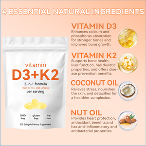 Acorn đa <span class=keywords><strong>vitamin</strong></span> d3k2 bổ sung viên nang <span class=keywords><strong>Softgel</strong></span> với dầu dừa mạnh mẽ hỗ trợ doanh Canxi <span class=keywords><strong>Vitamin</strong></span> D3 K2 <span class=keywords><strong>Softgel</strong></span> viên nang - Product Image 4