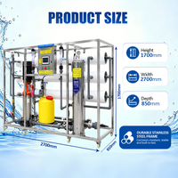 Vente directe usine – Système de filtration d'eau par osmose inverse de qualité industrielle 6000 L/H avec pompe moteur, garantie 1 an pour eau de puits foré
