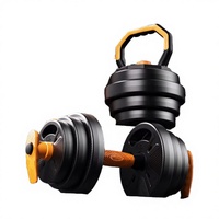 Haltères EVA pour hommes, équipement de fitness à domicile pour jeunes, ensemble d'haltères et kettlebells à poids réglable pour dortoir