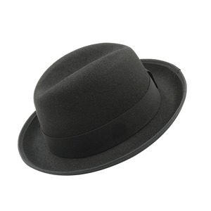 Chapeau haut de forme classique rétro jazz pour hommes Fedora en feutre neutre pour une tenue de fête décontractée style européen britannique pour l'Europe et le Royaume-Uni - Product Image 4