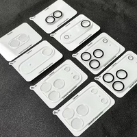 Film protecteur d'écran en verre trempé 9H anti-rayures à couverture intégrale 3D avec colle complète et film protecteur d'objectif en soie pour iPhone 17, 18 Pro, 16, 15