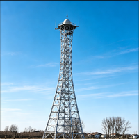Maßgefertigter OEM Q355B Verzinkter Gitter-Radarturm Flughafen Flugverkehrskontrolle Radarsignalempfang Detektionsradar Stahlturm