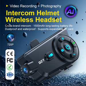 Q27 Off-road Motorcycle Helmet Bluetooth Headphones with Dashcam 120&deg; Camera 720P Video Intercom Earphone Support Phone OTG Tool - Product Image 1