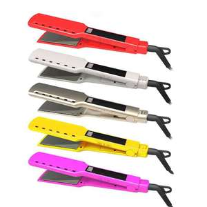 <span class=keywords><strong>Plancha</strong></span> Profesional iónica De titanio, Planchas planas personalizadas Para Cabello, alisadora De Cabello - Product Image 4