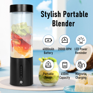 450ML Waterproof Magnetic Charging Electric Protein <strong>Shaker</strong> Bottle USB Power Portable Personal Blender 6 Blades Car RV Kitchen - Product Image 3