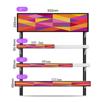 Pantalla LCD Ultra Ancha para Publicidad en Interiores, Señalización Digital Comercial para Centros Comerciales, Tiendas Minoristas y Ascensores