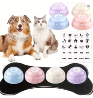 Hundetraining-Knopf Interaktives Spaß-Spielzeug aus Kunststoff für Hunde und Katzen Aufnehmbare Hundekommunikationsknöpfe