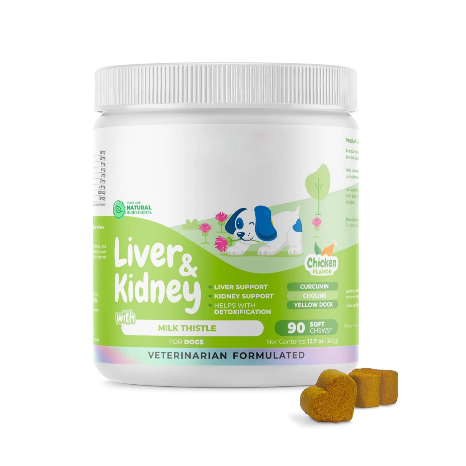 Bâtonnets à mâcher pour le foie de chien