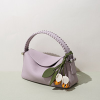 Bolsos de Cuero Genuino de Nueva Tendencia 2026 para Mujer, Diseño Novedoso, Bolso de Hombro Cruzado de Piel Vacuna Suave, Logotipo Personalizado