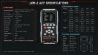 LCR-2 Testeur numérique LCR automatique 100 kHz 99999 comptes 0,3 % Testeur de composants portable avec 5 fréquences et enregistrement des données
