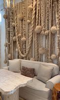 Usine Personnaliser Macramé Tenture Murale Rideaux pour le salon Hôtel Restaurant Décor événement décoration