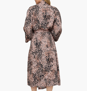 Bata de Baño Kimono Estampada para Mujer, Elegante, Larga, Holgada, Informal, Cómoda, Ropa de Dormir para Mujer, Batas, Camisones - Product Image 4