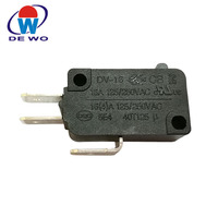 DEWO SPDT micro-interrupteur 10a 16a 20a 250v PBT matériel couleur noire 3 broches bornes de connexion rapide micro-interrupteur