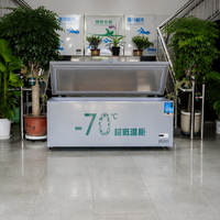 Congélateur commercial haut de gamme -86°C ℃   Congélateur sous comptoir à température unique à refroidissement direct en acier inoxydable 201