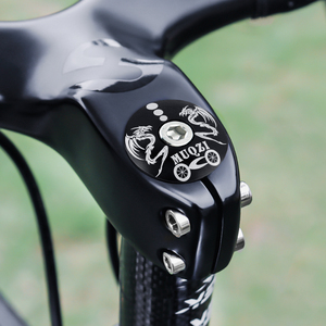 MUQZI Bicycle Aluminum Alloy Headset Cover Bicycle <strong>Stem</strong> Top Cap for 28.6 mm Front Fork Head Tube - Product Image 2