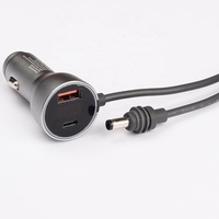 Chargeur de voiture avec câble d'alimentation DC 5,5 mm pour Starlink Mini, chargeur rapide QC 3.0 PD 20W avec cordon d'alimentation DC 5,5 2,1 pour Starlink V4
