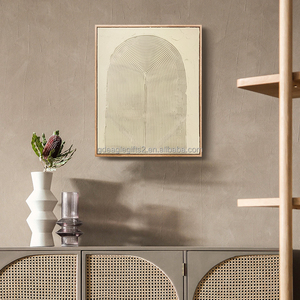 لوحات جدارية من الاكريليك من EAGLEGIFTS لوحات لوحات خشبية لنمط الحد الادنى لوحات تجريدية مرسومة يدويا ثلاثية الابعاد - Product Image 4