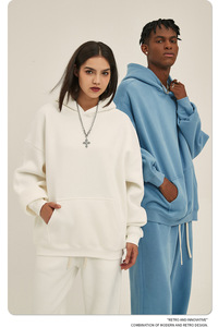 Nuova <span class=keywords><strong>Felpa</strong></span> Trendy in Velluto <span class=keywords><strong>Oversize</strong></span> per <span class=keywords><strong>Uomo</strong></span> Autunno-Inverno 2024, <span class=keywords><strong>Felpa</strong></span> con Cappuccio Ispessita di Marca alla Moda - Product Image 4