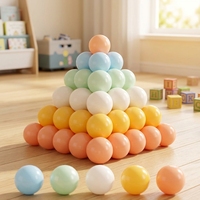 Balles de piscine pour enfants HY Brand, sans phtalates, sans BPA, en plastique PE moulé par soufflage, résistantes à l'écrasement, élastiques, 60 mm, couleurs personnalisées