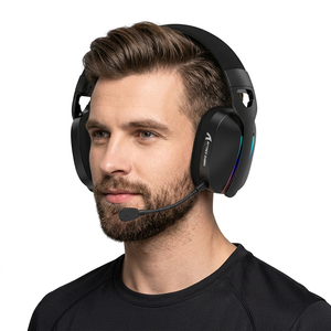 Auriculares Inalámbricos para Juegos Attack Shark L90, Auriculares para Juegos Tri-Modo, Plegables, RGB, Ultraligeros, Baja Latencia - Product Image 1