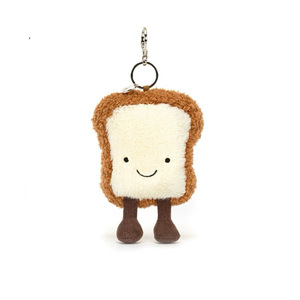 Vente en gros de porte-clés en peluche inspiré des chats-Pendentif poupée douce thème café crème <span class=keywords><strong>fromage</strong></span> et breloque sac à dos - Product Image 5