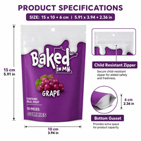 Pochette souple personnalisée en Mylar imprimée en héliogravure avec fermeture éclair pour snacks, fruits secs et aliments – Emballage réutilisable, flexible et recyclable