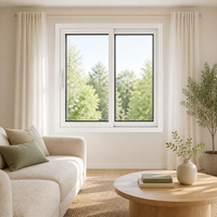 Fenêtre à battant en PVC blanc, double vitrage, verre trempé 5+9A+5 2,0 mm, système de verrouillage multipoints, certifiée Energy Star
