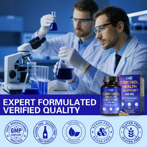 Cápsulas de Suplemento de Cortisol Vegano <span class=keywords><strong>Natural</strong></span> Lenm para Mujeres, Equilibrio Hormonal, Apoyo para el Estado de Ánimo y la Energía con Magnesio y Ashwagandha - Product Image 6