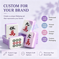 OEM 160 Ubin Mahjong Tema Kolam Renang Warna Pink 2 Lapis EVA Mahjong Mengapung untuk Kolam Renang, Teras, atau Pantai