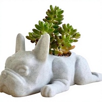 Nouveau pot de fleurs de bureau en résine, design simple et robuste, résistant à la corrosion, pour plantes succulentes et décoration de jardinage