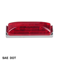 Feu de gabarit et de positionnement LED 4" x 1" pour remorque, feu de gabarit latéral LED pour camion et remorque, conforme SAE/DOT/FMVSS108