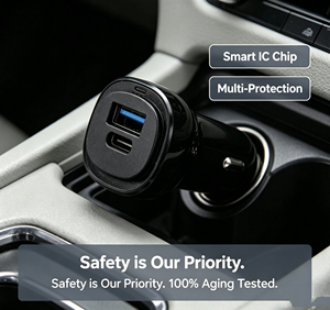 Cargador de Coche Dual USB de Fábrica con Protocolo Dual QC PD, 18W USB-A y 65W Tipo C para Android, Cámara de Coche, <span class=keywords><strong>iPhone</strong></span>, Adaptador de Corriente para Coche - Product Image 3