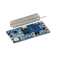 Módulo Bluetooth Serial Inalámbrico de Largo Alcance HC-12 SI4438 de 433MHz con Antena, Distancia de Comunicación de 1000M