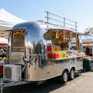 Remolque de Comida de Acero Inoxidable para Venta de Snacks, Dulces y Papas Fritas - Venta Ambulante con Diseño Resistente a la Oxidación - Product Image 2