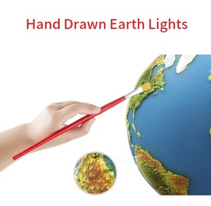 Newly Listed Multiple Colors Adjustable <b>LED</b> Modern Bedroom 3D Earth Night <b>Light</b> with Remote Control - Product Image 2