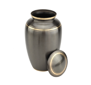 Alta calidad Best Seller Dignity Grey Nueva llegada Premium Dignity Grey Cremación Urna Latón Metal Fabricante Mayorista - Product Image 2
