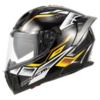 Casque Moto Modulaire Intégral Adulte Bleu Vert avec Grand Spoiler, Homologué ECE22.06 et DOT, en ABS, Anti-Perforation, Boucle à Libération Rapide