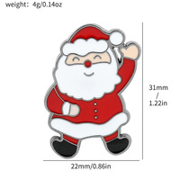 Vente en gros, Meilleure vente : Pin's créatif de Noël à motifs de dessins animés (Père Noël, Bonhomme de neige, Clochette mignonne), Badge métallique, Accessoire pour vêtements et pantalons