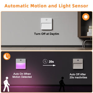Moderno sensore USB Smart LED luce notturna Wireless rilevatore di movimento ABS lampada corpo camera da letto sensore di illuminazione di umore per soggiorno - Product Image 4
